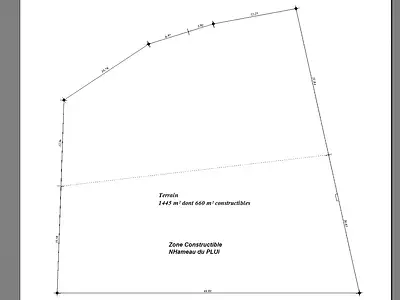 Terrain, 1 445 m²