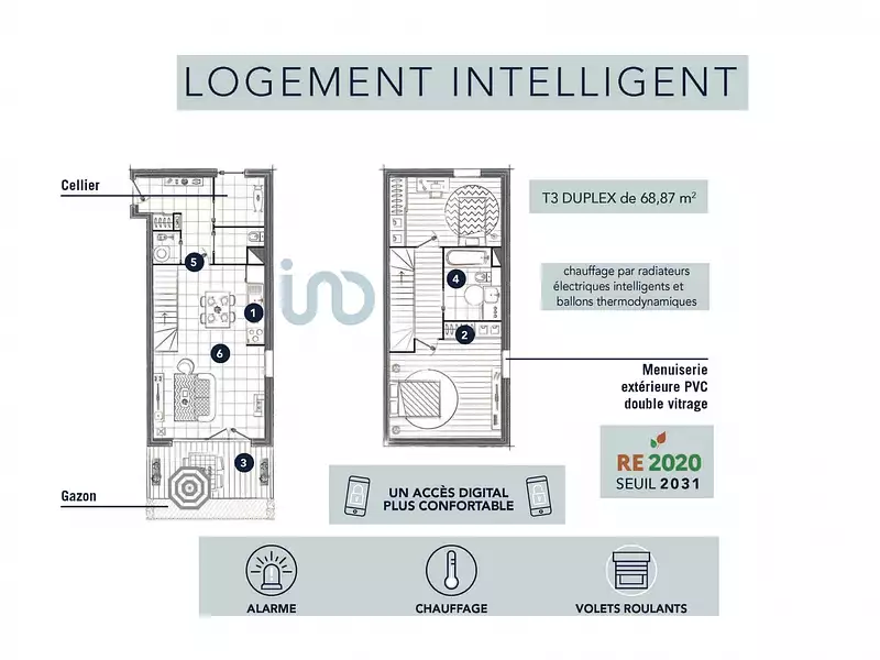 Maison, 69 m²