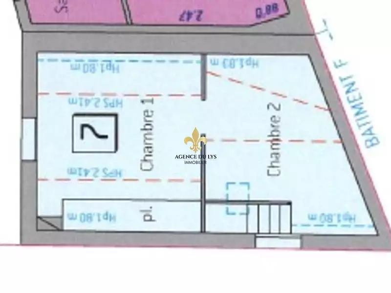 Appartement, 59,5 m²