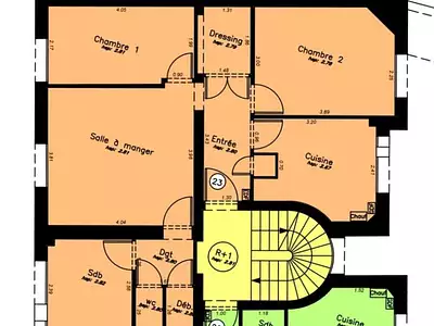 Appartement, 61 m²