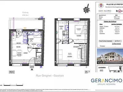 Appartement, 48,75 m²
