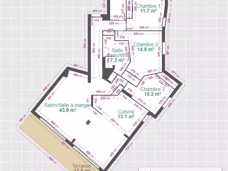 Appartement, 120 m²