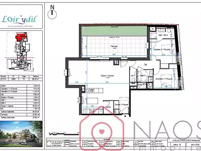 Appartement, 86,05 m²