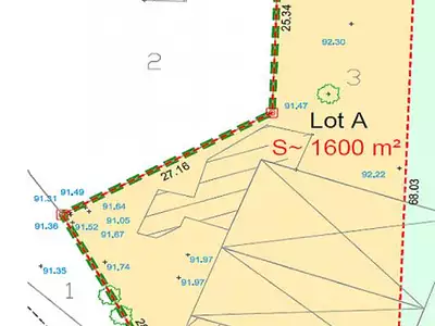 Terrain, 1 660 m²