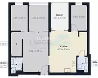 Appartement, 52,76 m²