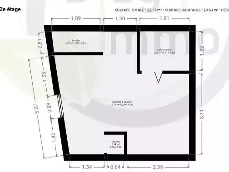 Maison, 55 m²