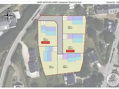 Terrain, 424 m²