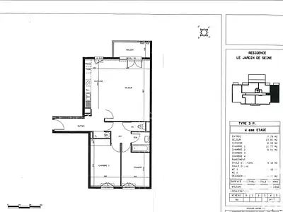 Appartement, 69 m²