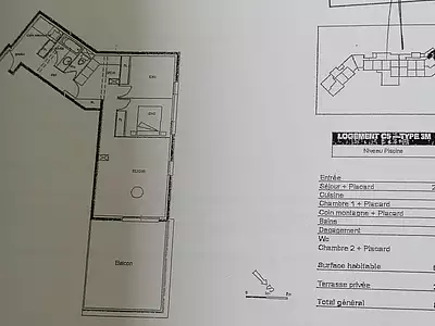 Appartement, 62 m²