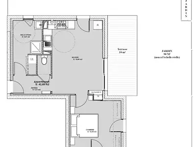 Appartement, 42,61 m²