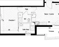 Appartement, 38,6 m²