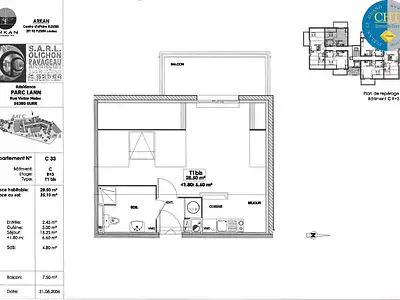 Appartement, 28,5 m²