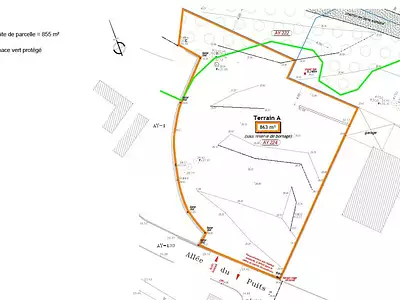Terrain, 855 m²