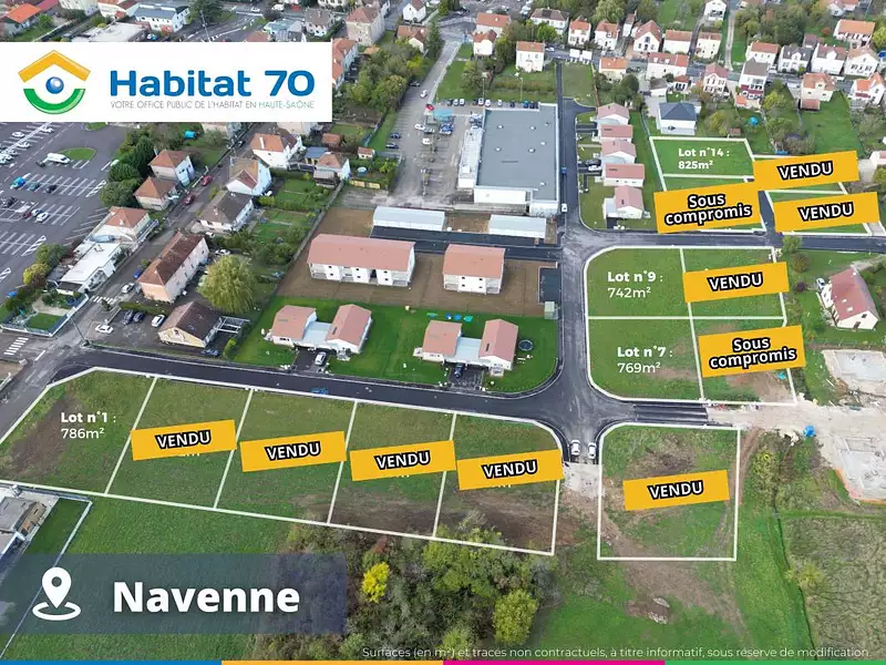 Terrain, 742 m²