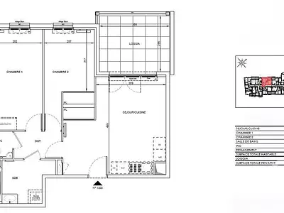 Appartement, 60,11 m²