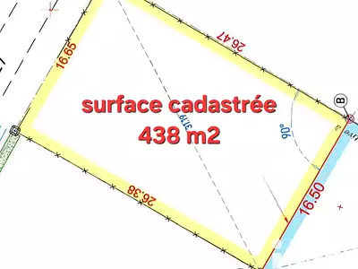Terrain, 438 m²
