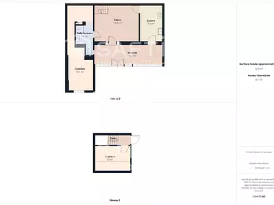 Appartement, 65 m²