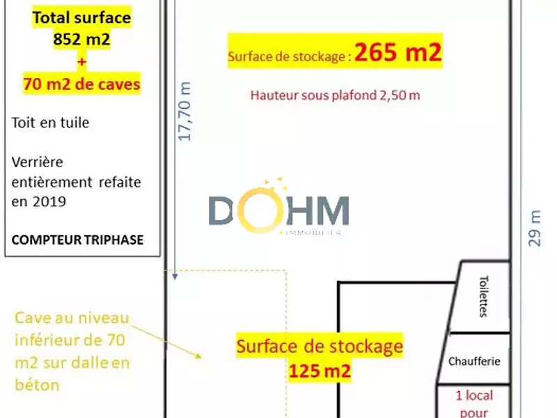Divers, 850 m²