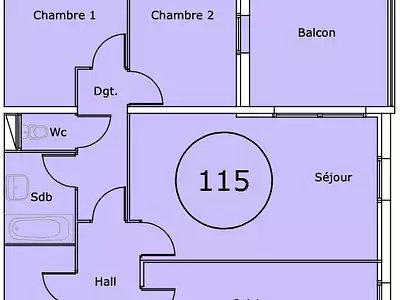 Appartement, 83 m²