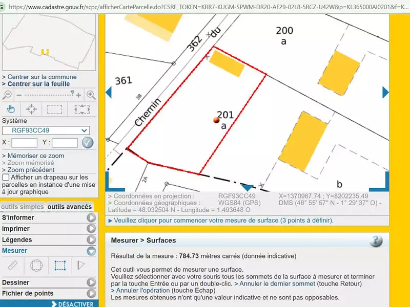 Terrain, 882 m²