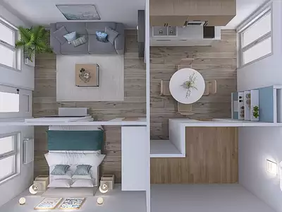 Appartement, 35 m²