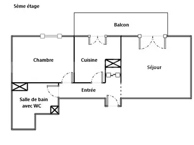 Appartement, 48 m²