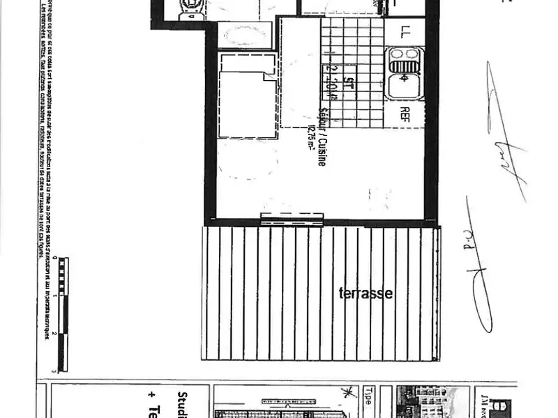 Appartement, 21,2 m²