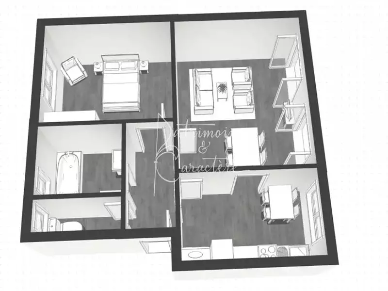 Appartement, 45 m²