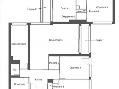 Appartement, 96 m²