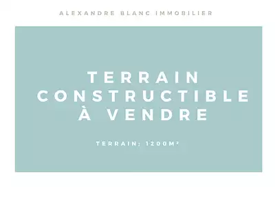 Terrain, 1 200 m²