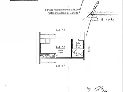 Appartement, 21 m²