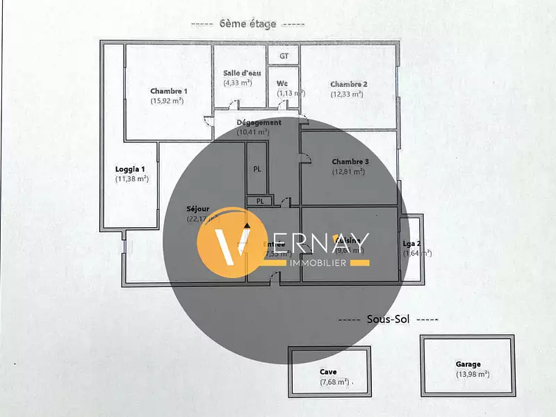 Appartement, 96,33 m²