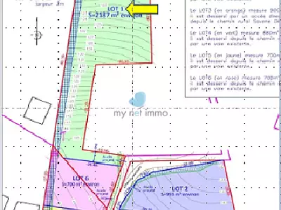 Terrain, 2 187 m²