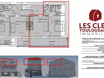 Appartement, 35 m²