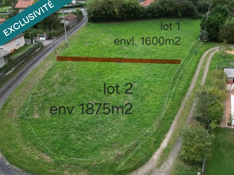 Terrain, 1 600 m²
