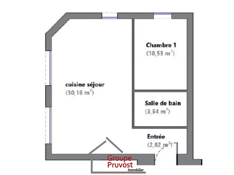 Appartement, 48 m²
