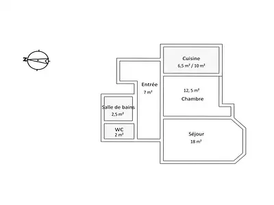 Appartement, 49 m²