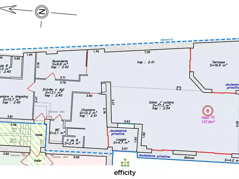 Appartement, 137 m²