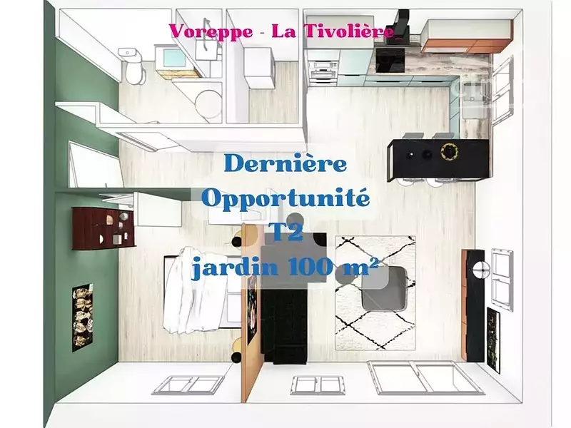 Appartement, 54,29 m²