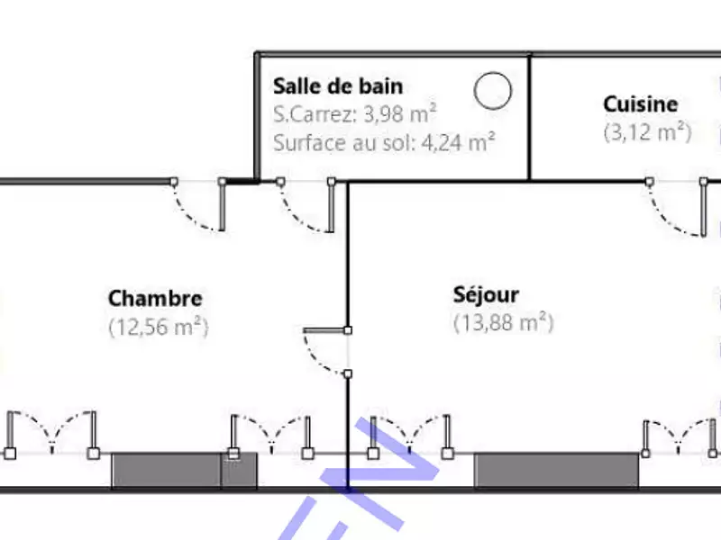 Appartement, 34 m²