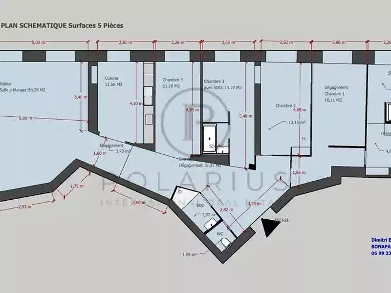 Appartement, 136 m²