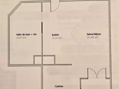 Appartement, 22 m²