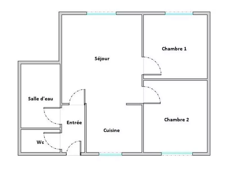 Appartement, 52 m²