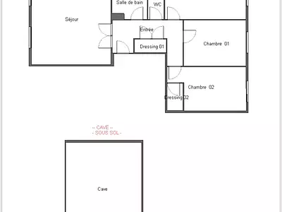 Appartement, 70 m²