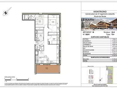 Appartement, 73,92 m²