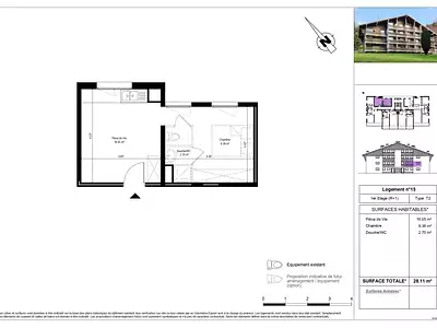 Appartement, 28,11 m²