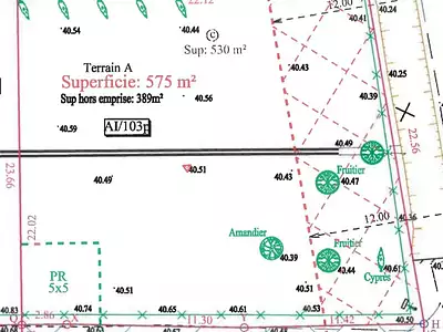Terrain, 575 m²