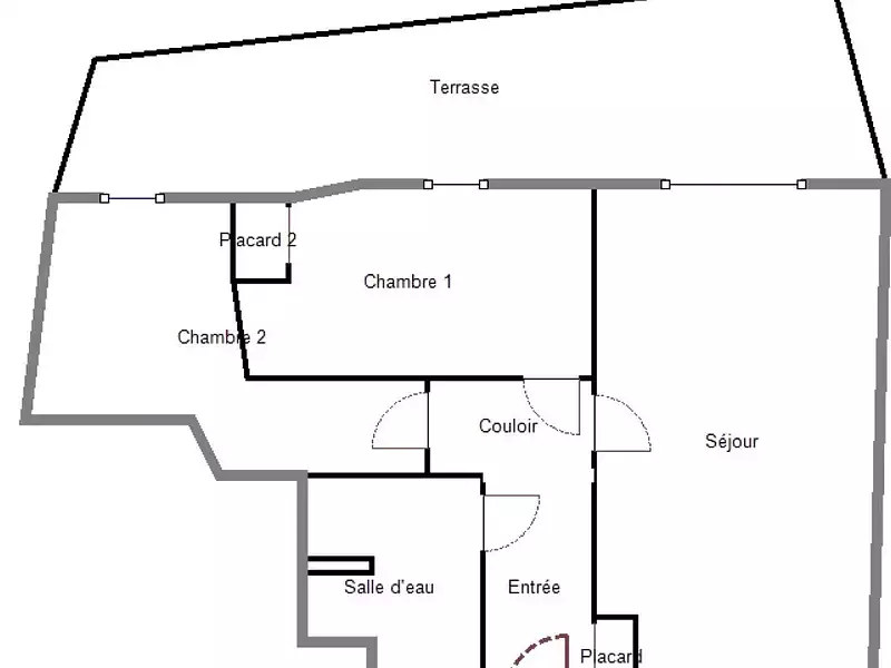 Appartement, 51,51 m²
