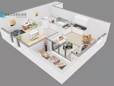 Appartement, 64,86 m²