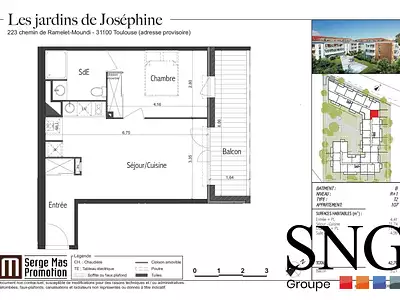 Appartement, 42,7 m²